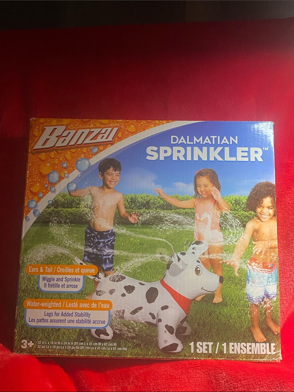 Banzai Dalmatian Sprinkler - Outdoor Summer Water Toy